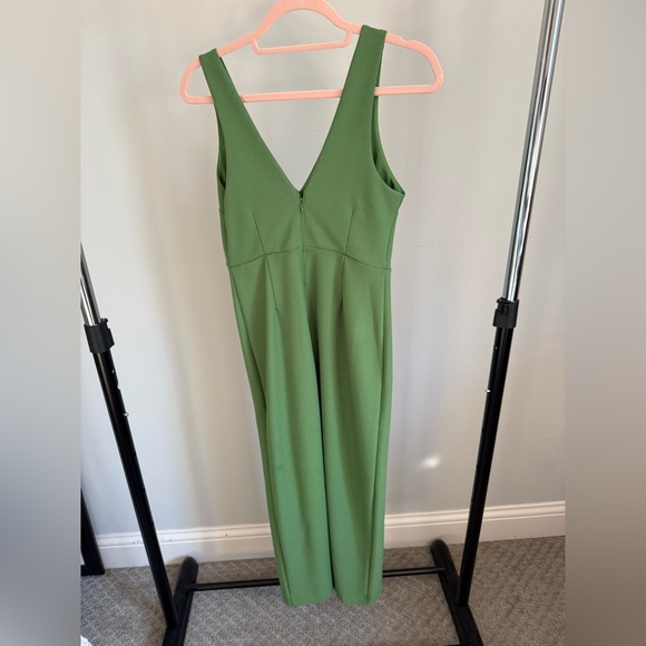 Abercrombie & Fitch Green Midi Dress with Slit - Picture 3 of 4